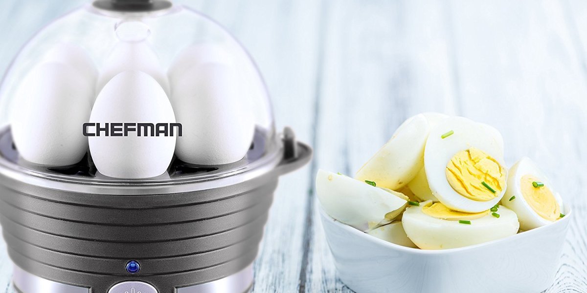 Prepare 6 eggs effortlessly w/ this Chefman Electric Cooker for 10