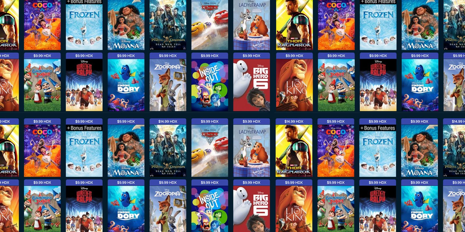 Disney movies on sale from 10 in digital HD Lion King, Frozen, Inside
