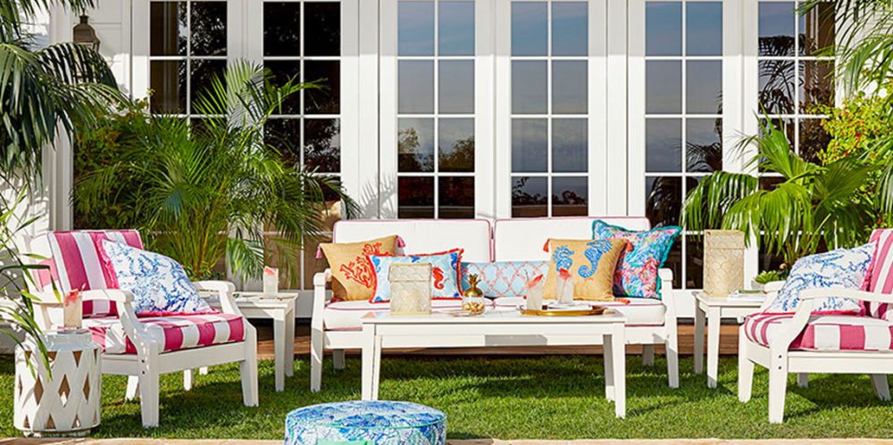 Updated Living Room with Lilly Pulitzer x Pottery Barn, Connecticut  Fashion and Lifestyle Blog