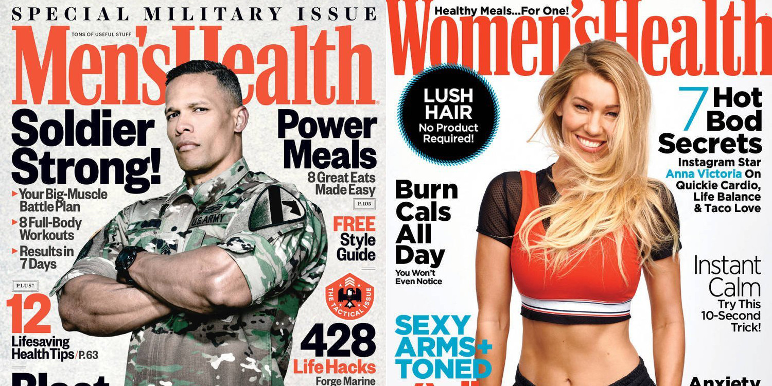 Men's and Women's Health magazine down to just $3/yr. today: 4 yrs