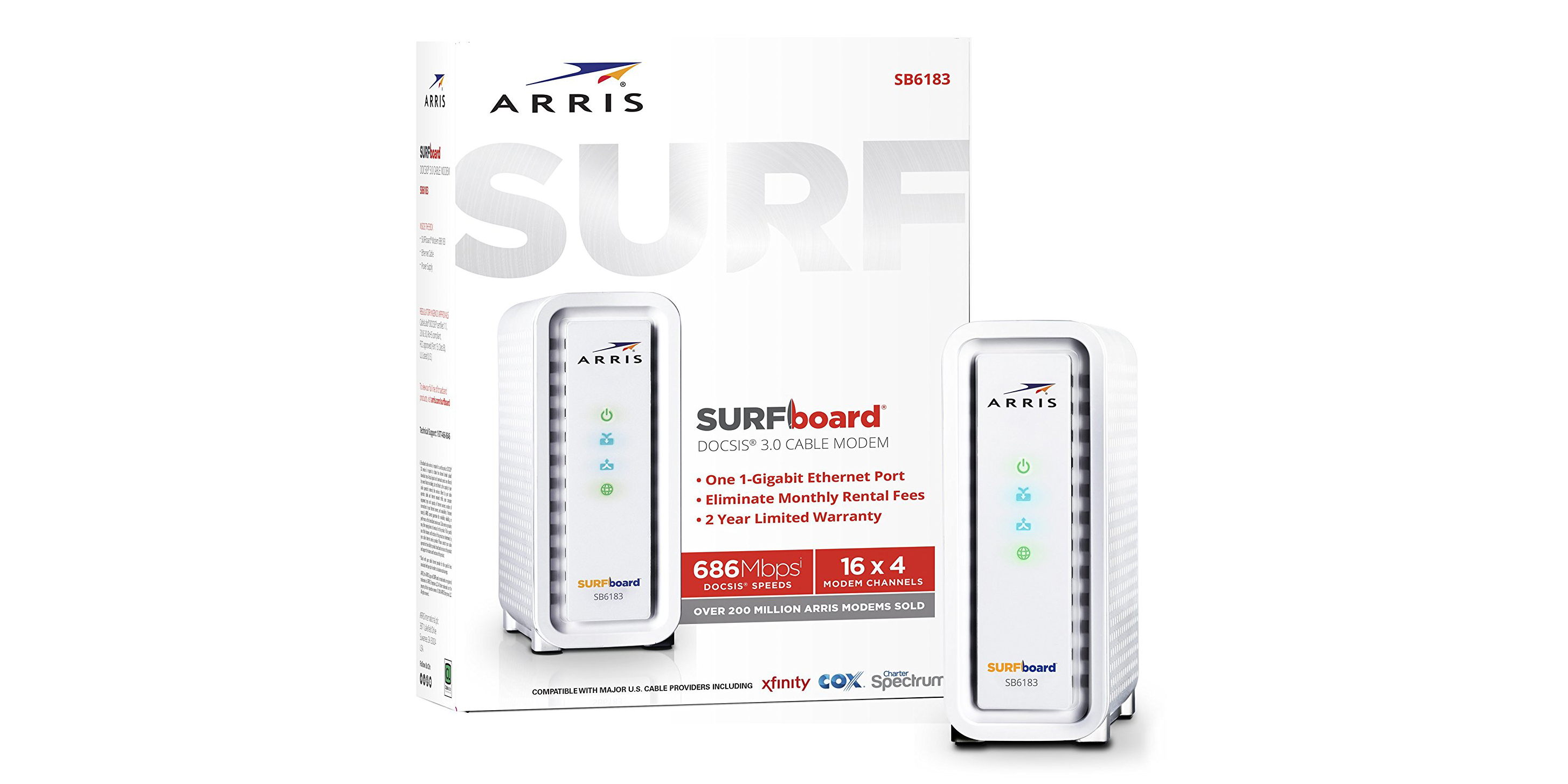 Stop renting your cable modem: ARRIS SURFboard DOCSIS 3.0 $54 (Reg. $70)