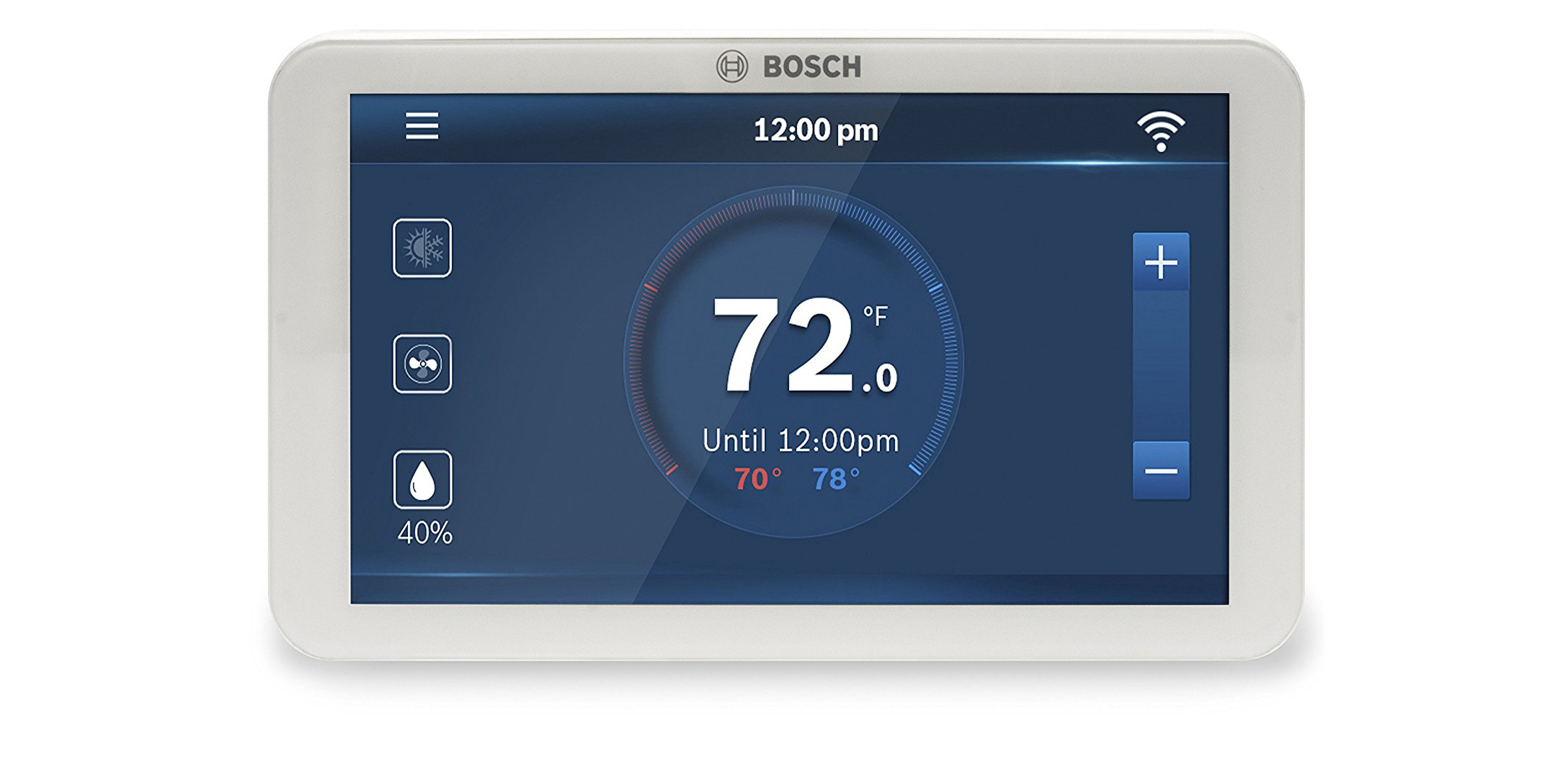 Bosch Connected WiFi Thermostat has a color display, more 101 (Reg