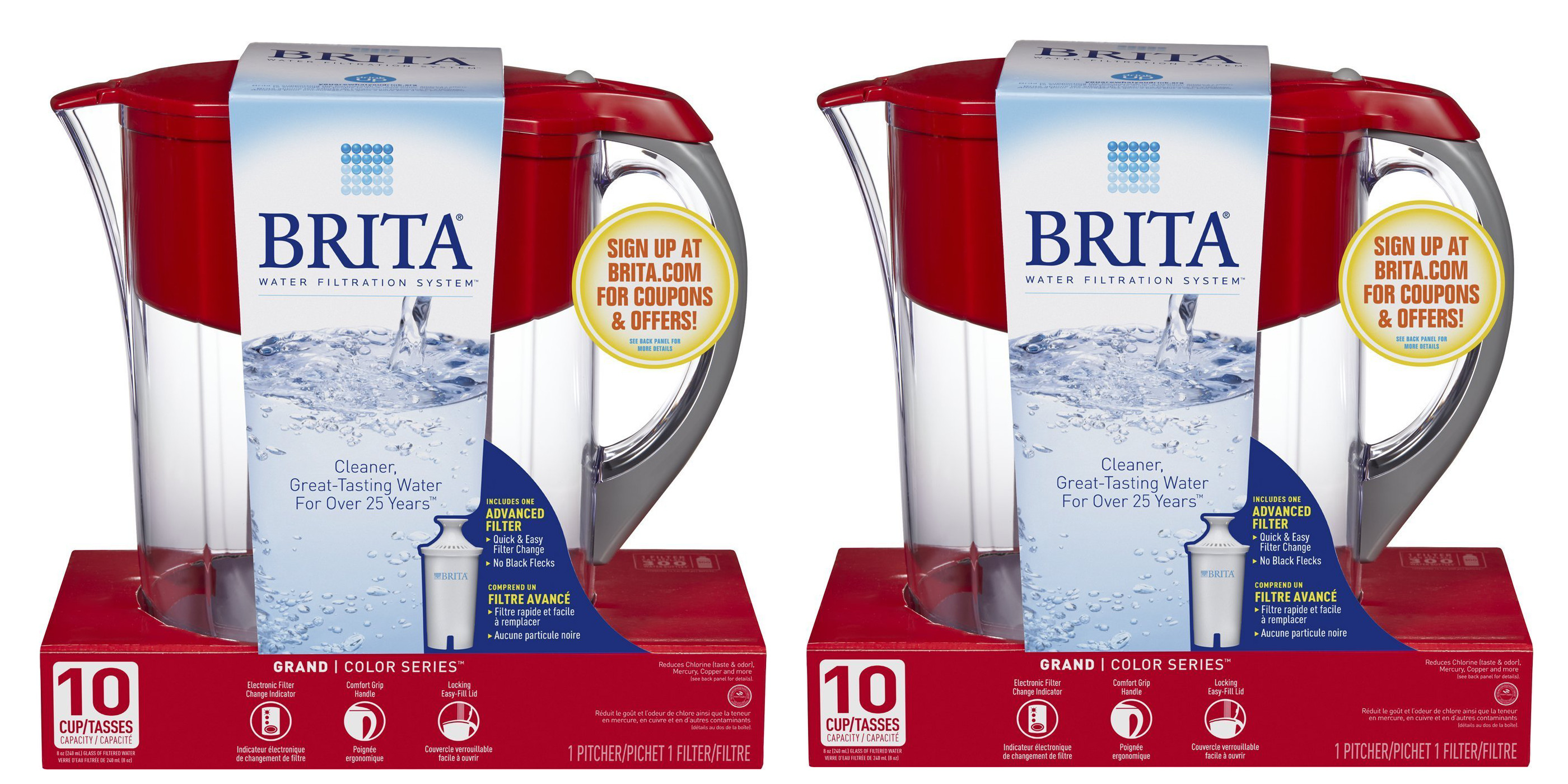 Replace your old Brita pitcher with a new 10Cup model for under 26