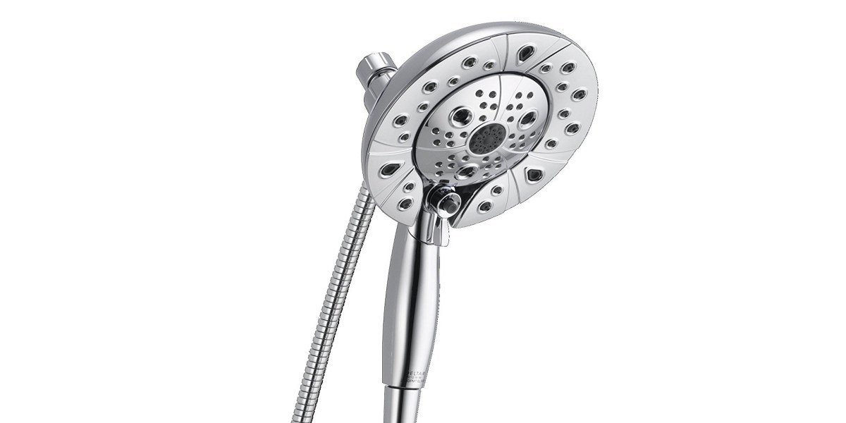 This Delta Shower Head has various spray settings, more for 93 (Reg