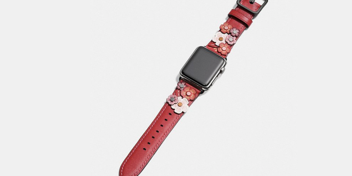 Coach offers up Apple Watch bands at a discount, including floral print
