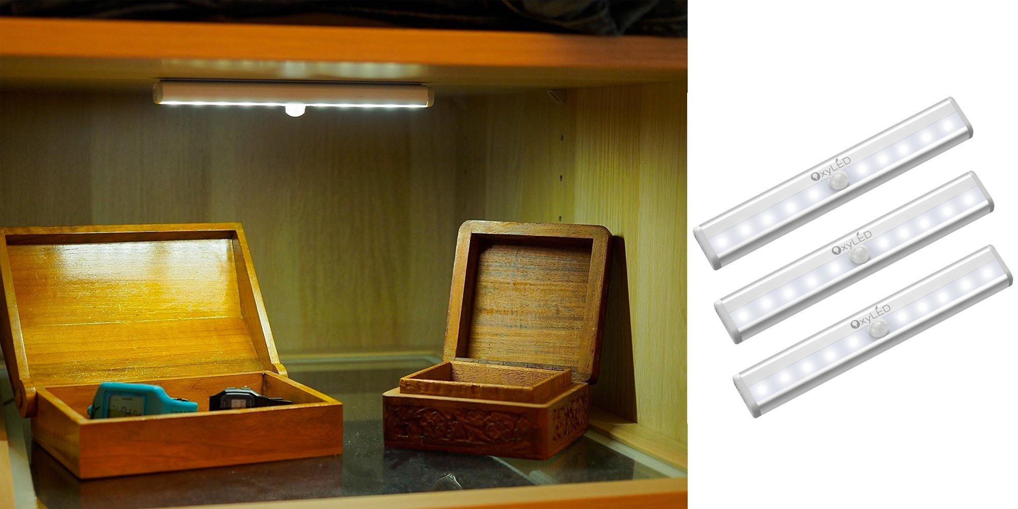 Put these motion sensing LED lights everywhere w/ a 3pack for 16