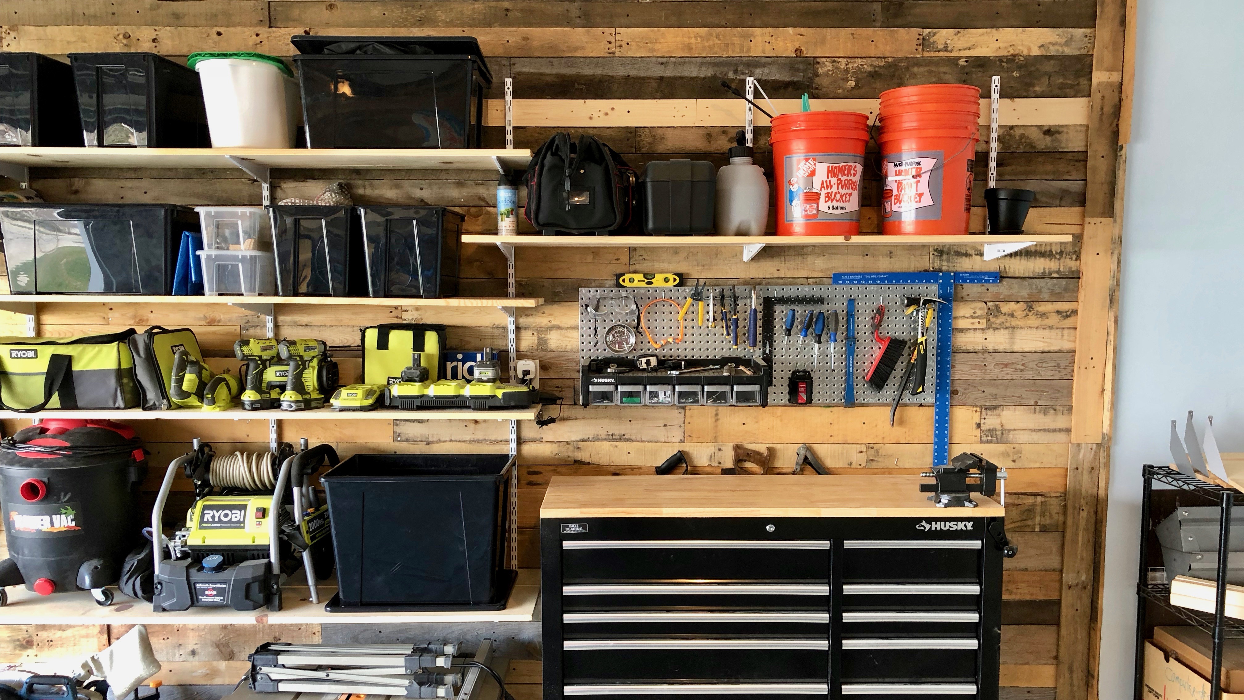 Behind The Screens Michael S Custom Reclaimed Wood Garage Setup 9to5toys