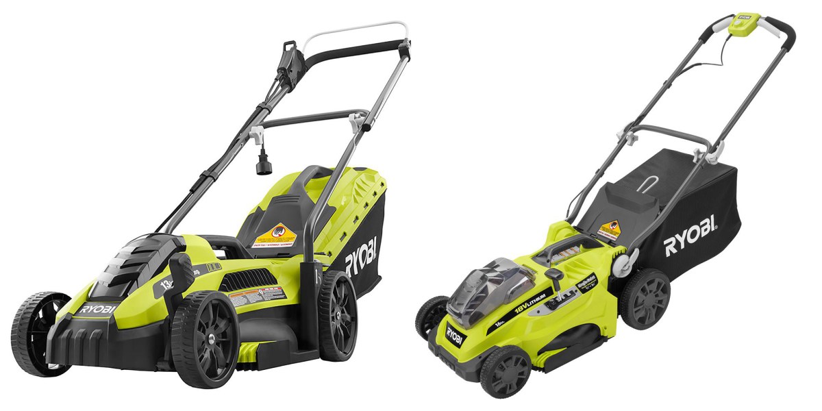 Green Deals Ryobi Electric Lawn Mowers from 69 shipped, more