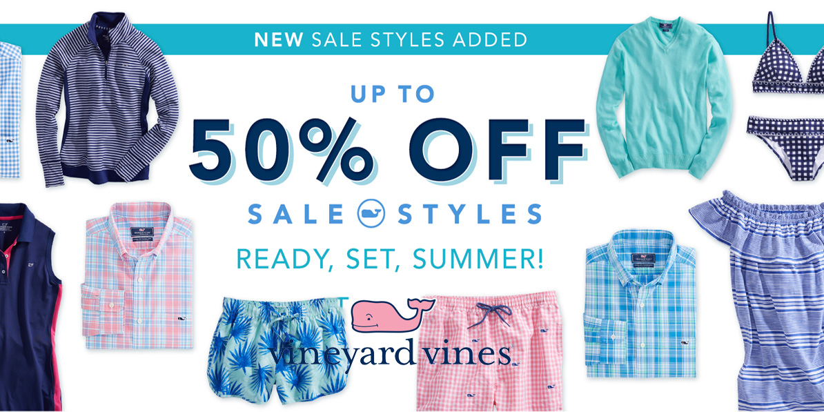 Vineyard Vines Now or Never Event takes extra 50 off all sale items