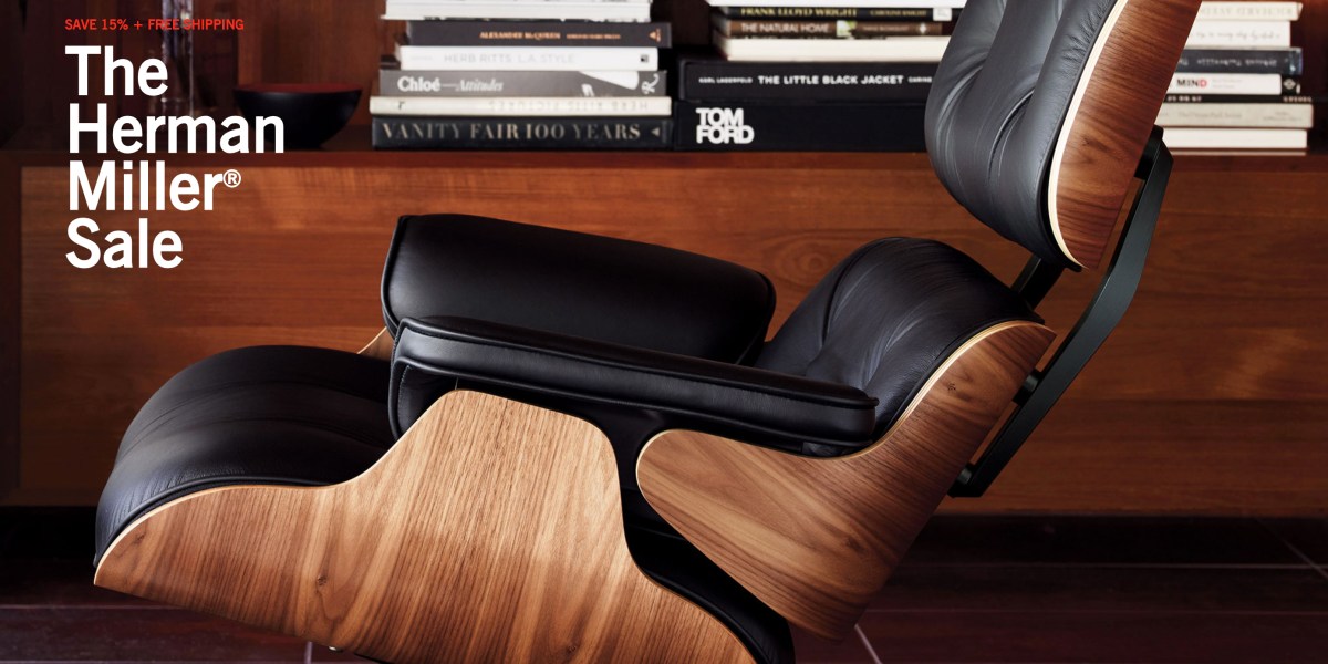 Herman Miller SemiAnnual Sale Save 15 + free shipping on its most