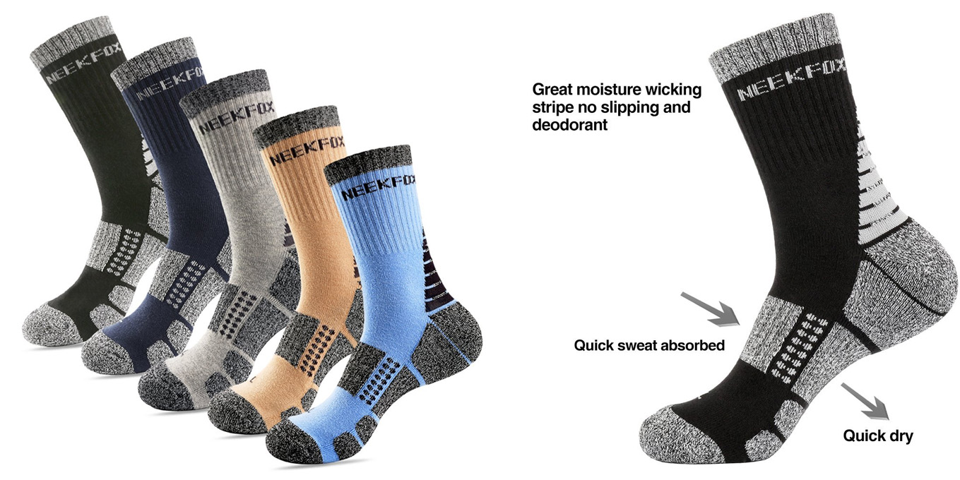 Men's Cushion Crew Hiking Socks 5Pack for 12 Prime shipped (Reg. 25