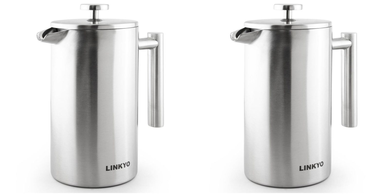 Make better coffee w/ a LINKYO Stainless Steel French Press from 17