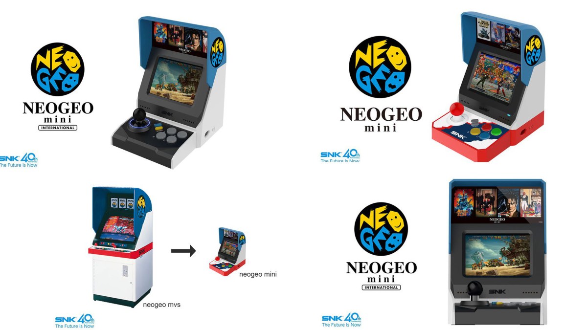 Rumour: The SNK Neo Geo Mini Is A Tiny Arcade Cabinet With 40 Built-In  Games