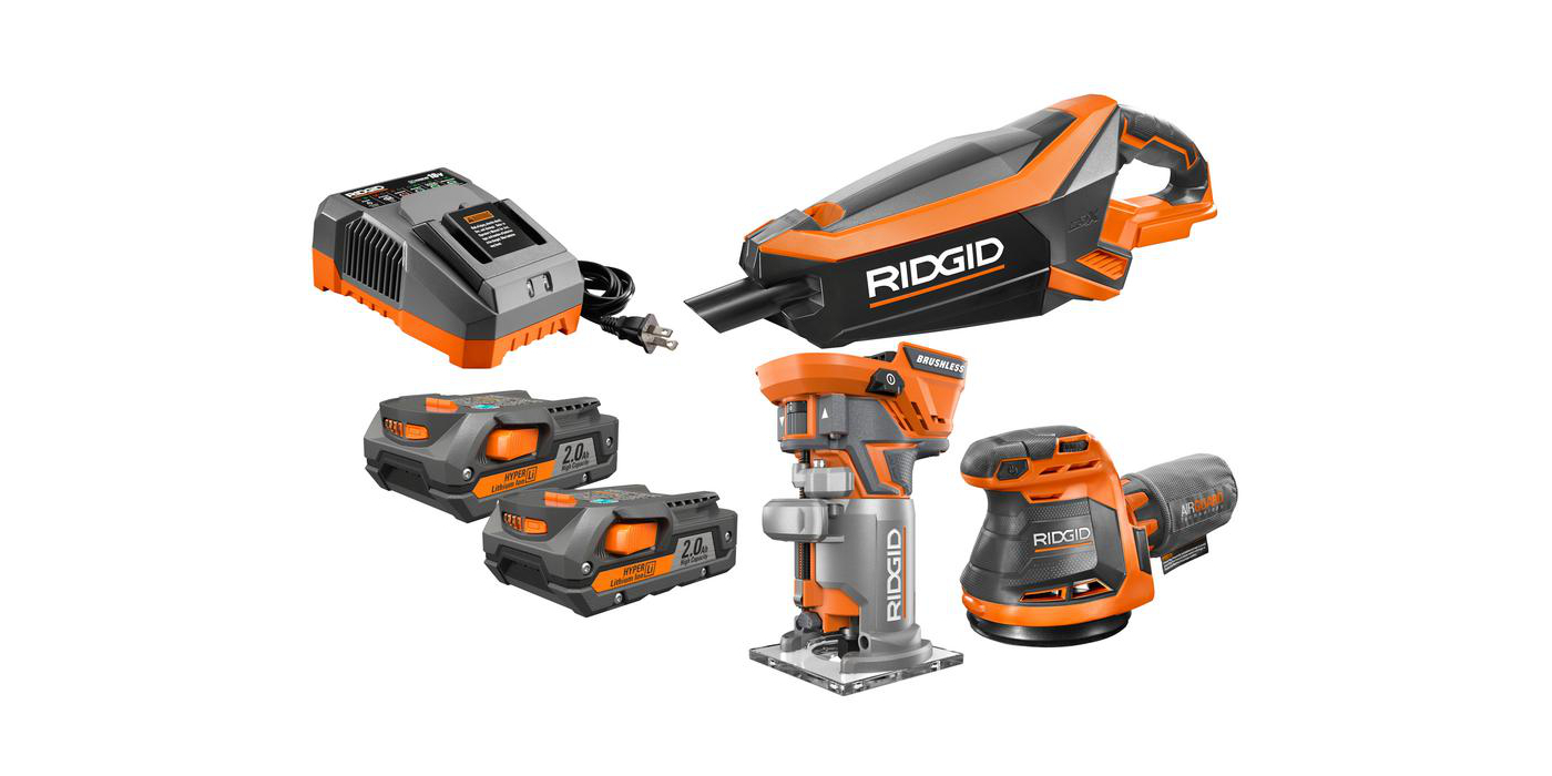 Grab this Ridgid 3Tool Combo Kit for your woodworking needs 199 (Reg