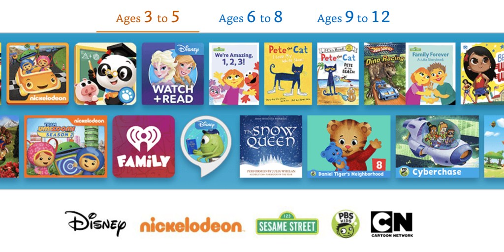 Give Amazon FreeTime Unlimited a try free 1mo. trial to this kid