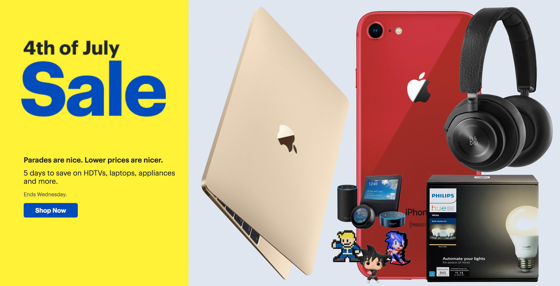 Best Buy July 4th sale arrives w/ $250 off MacBooks, iPhone deals, Philips Hue, TVs, more