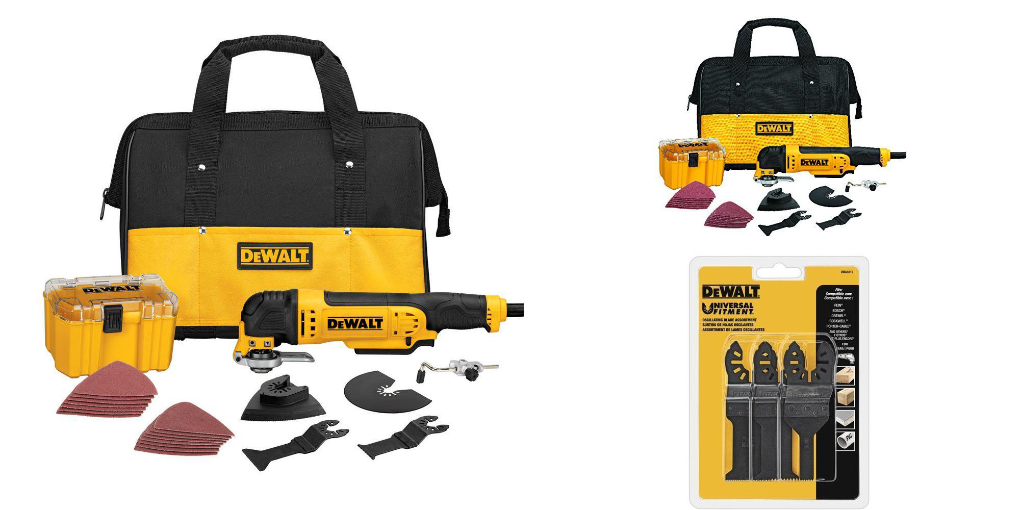 DEWALT Corded Oscillating Tool Kit + Accessory set is yours for 99