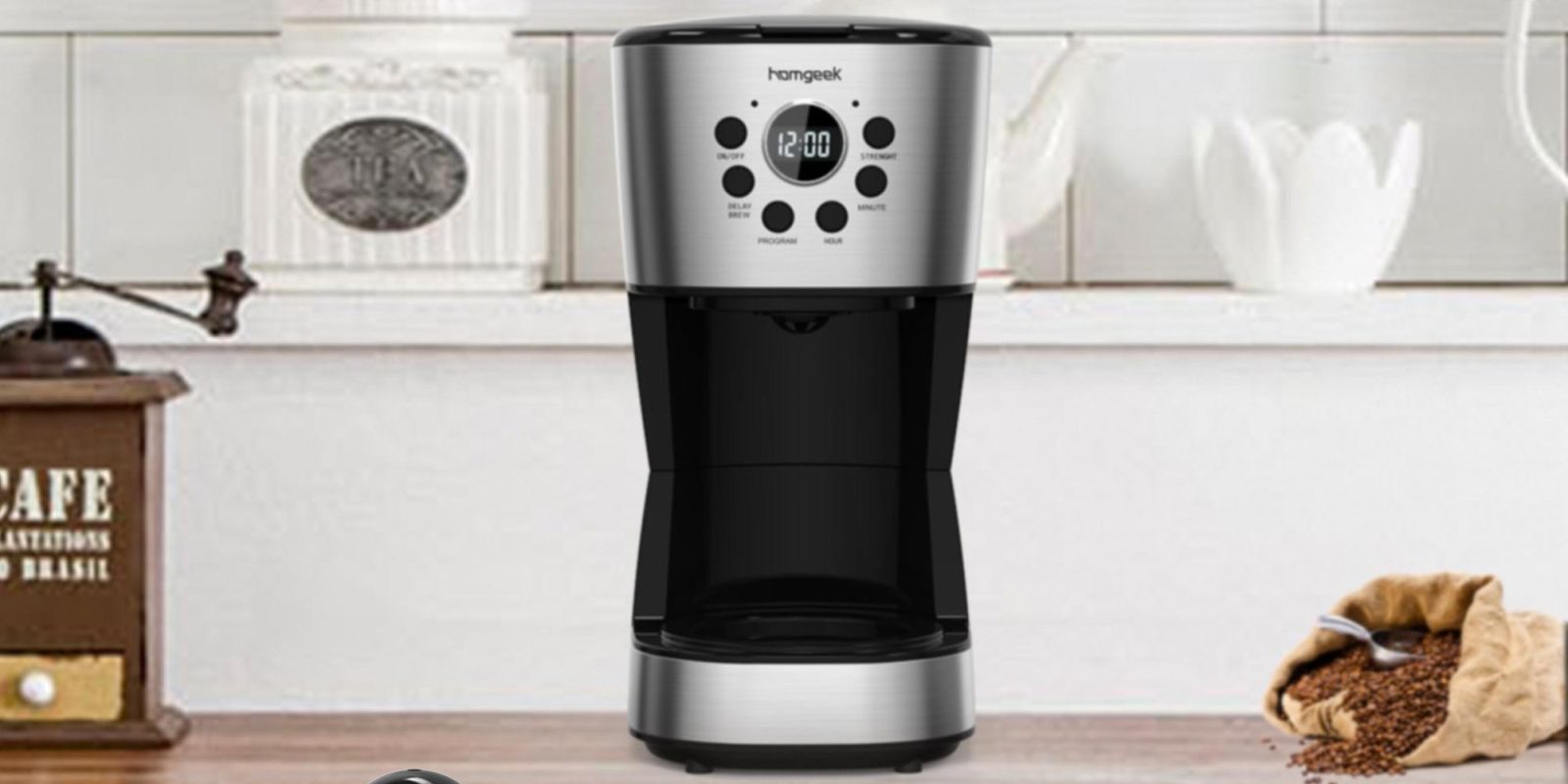 Brew 12cups of java in this programmable coffee maker for just 23