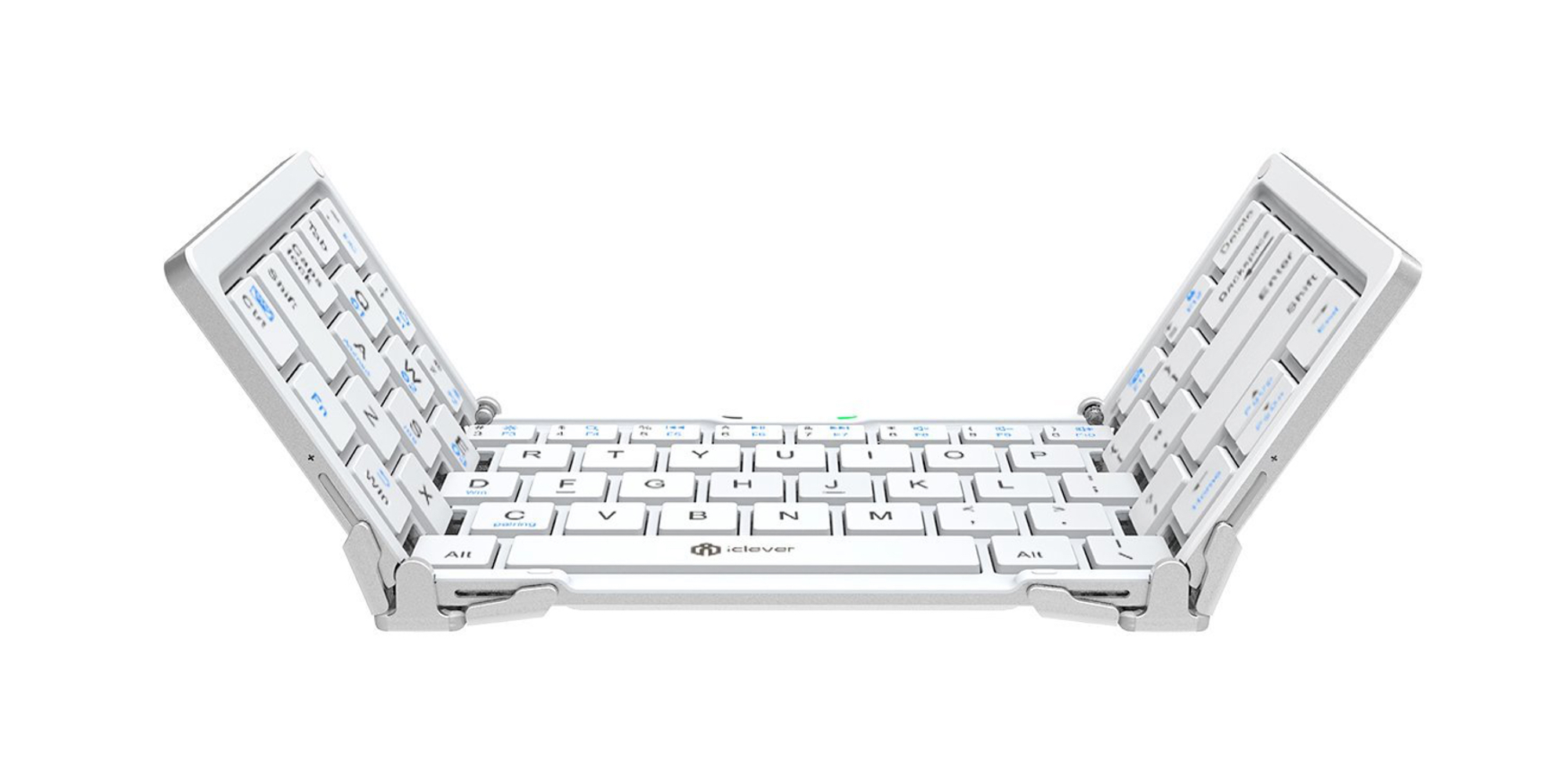 This aluminum foldable Bluetooth keyboard is perfect for travel at $20