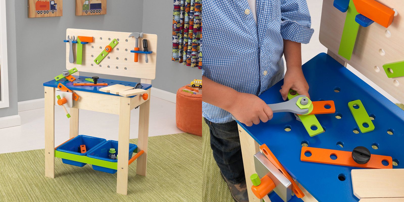 Spark your child's interest in tools w/ a KidKraft Deluxe Workbench 29 (Reg. 55+) 9to5Toys