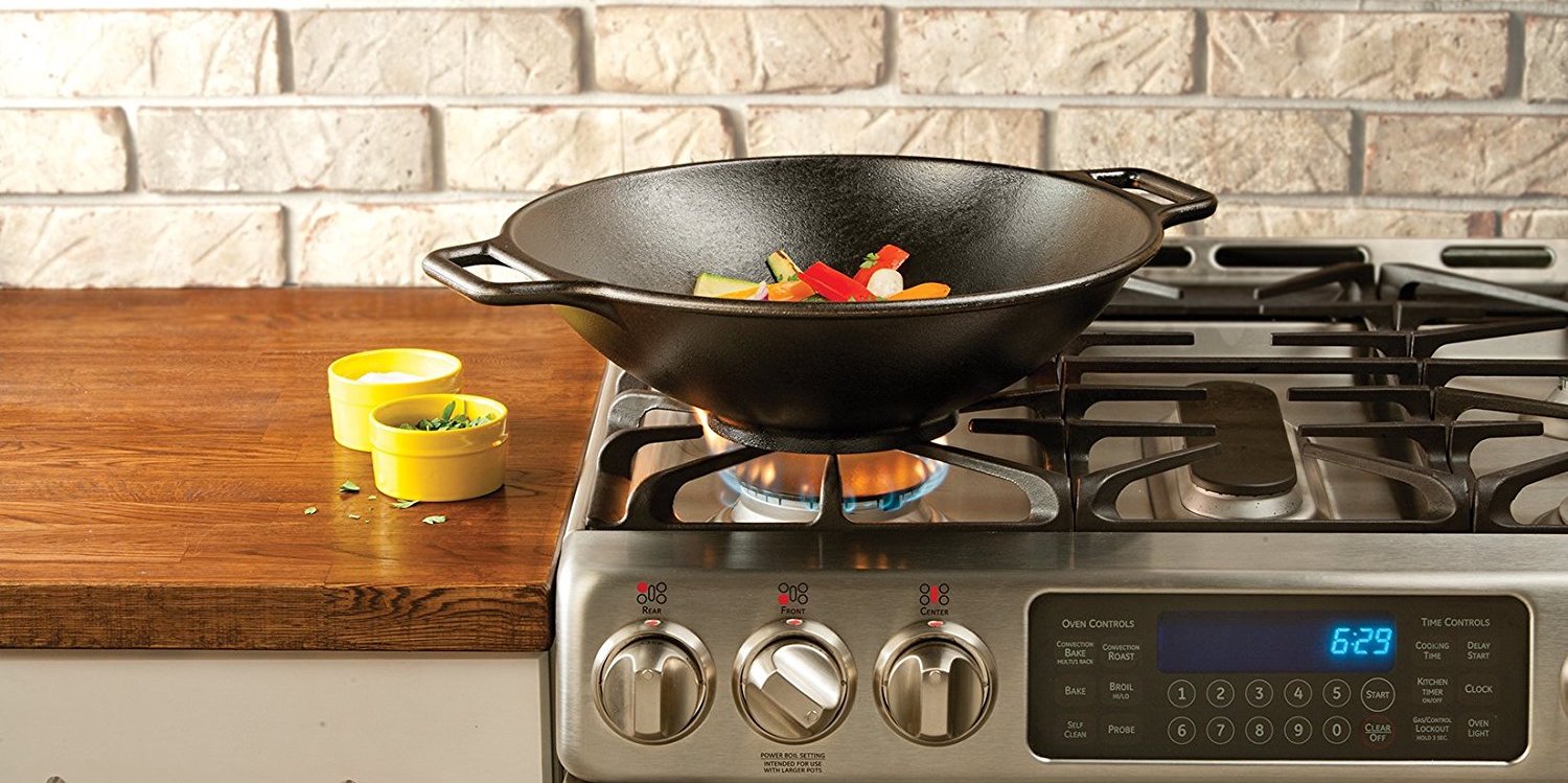 Lodge's highlyrated Seasoned Cast Iron Wok hits Amazon low at 39
