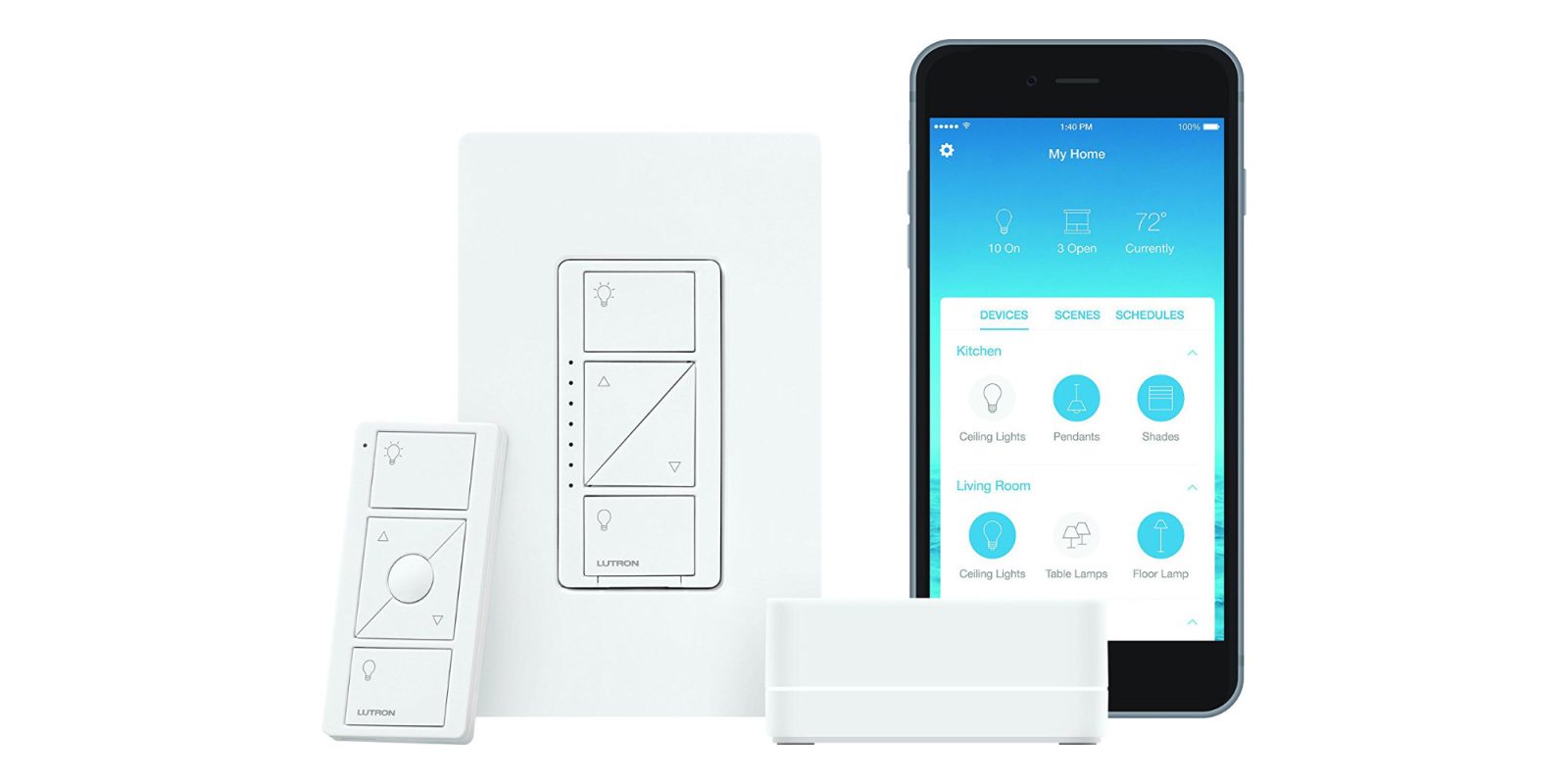 Lutron's Caseta Dimmer Switch Starter Bundle is HomeKit compatible: $80