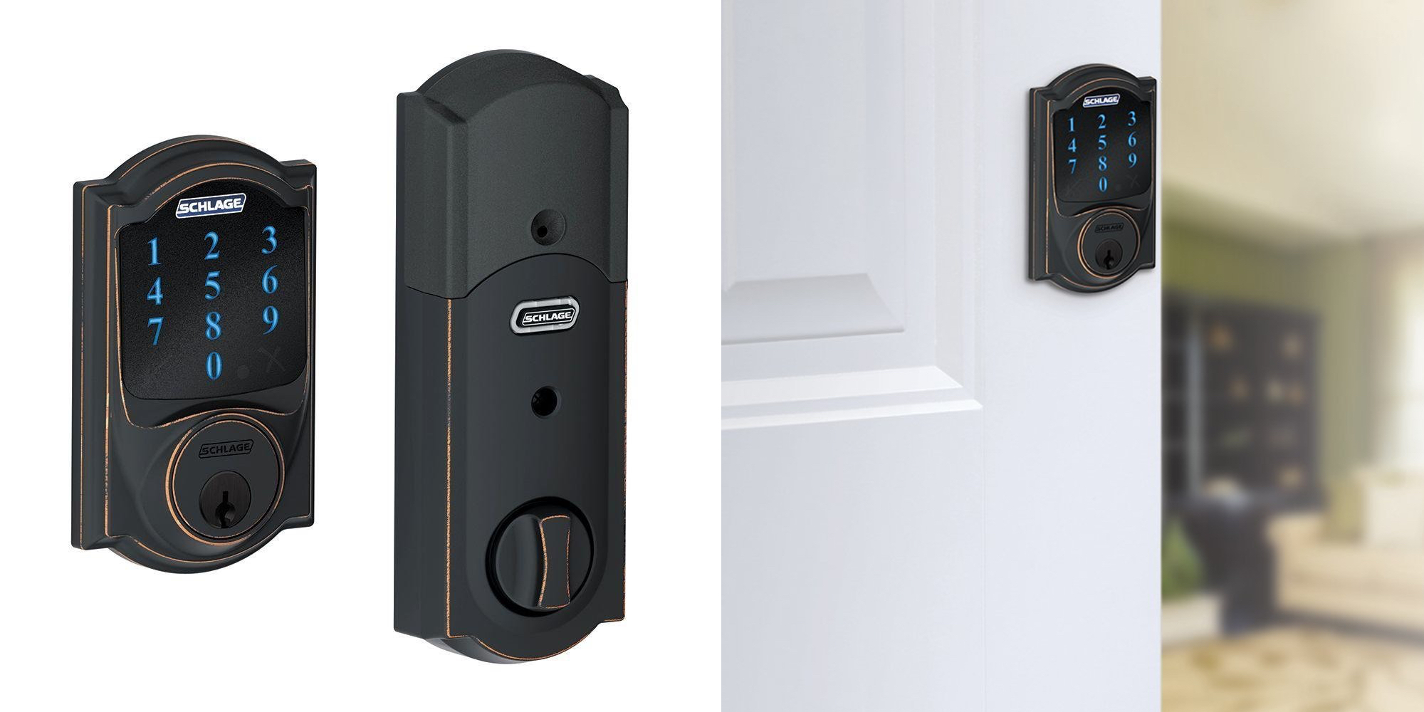 Add Schlage's Connect ZWave Smart Lock to your front door at 199