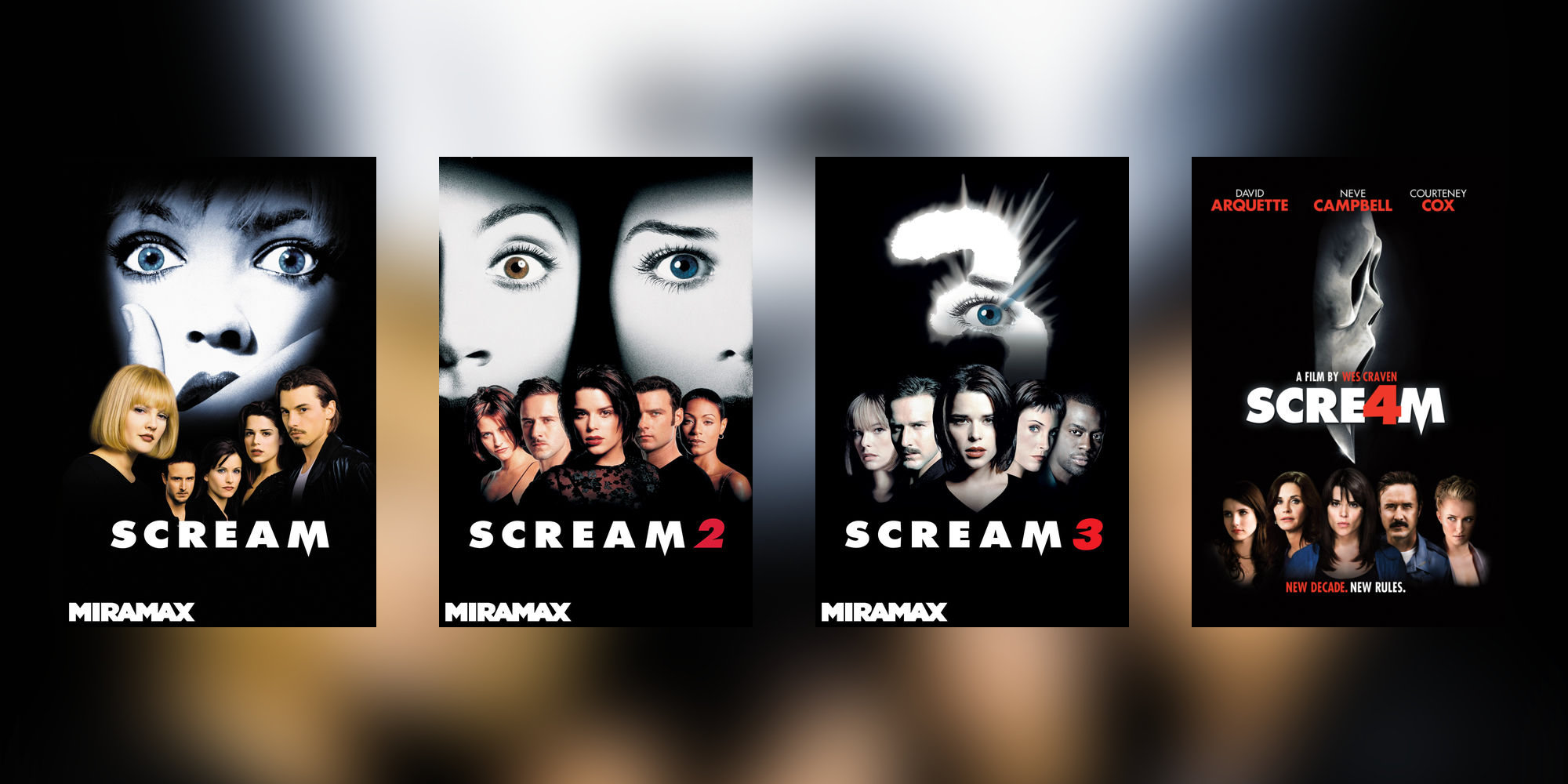 Add all four Scream movies to your digital collection for