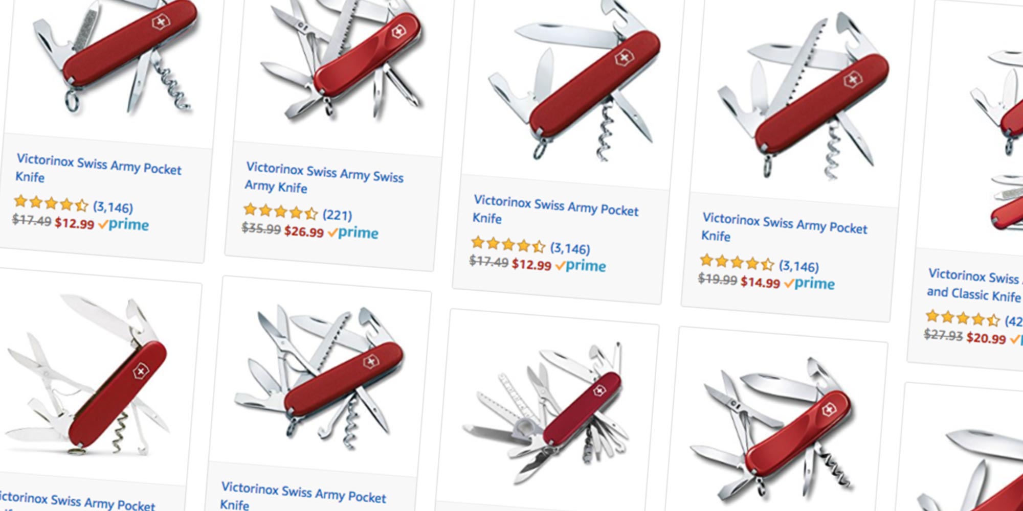 Save on Victorinox Swiss Army Knives from 13, today only at Amazon