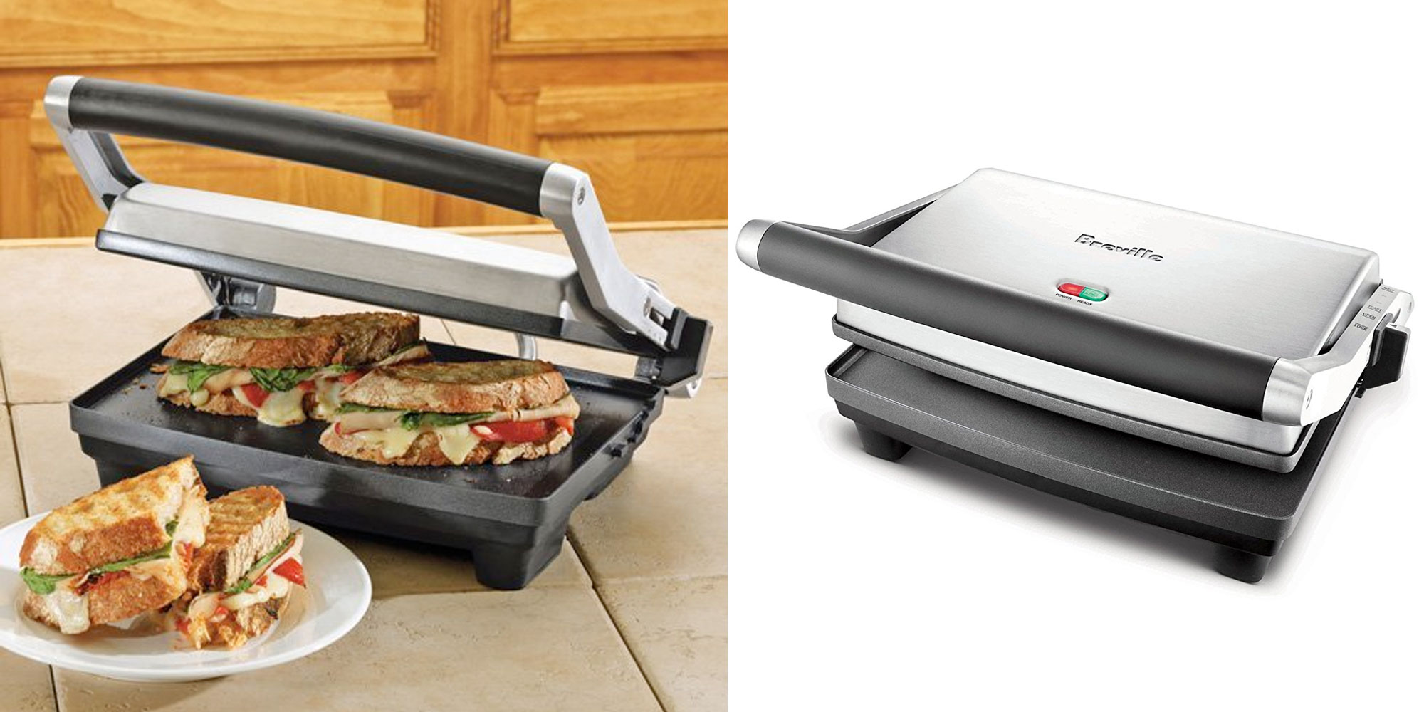 Make paninis at home w/ Breville's 1500W Duo Press for 50 shipped (Reg