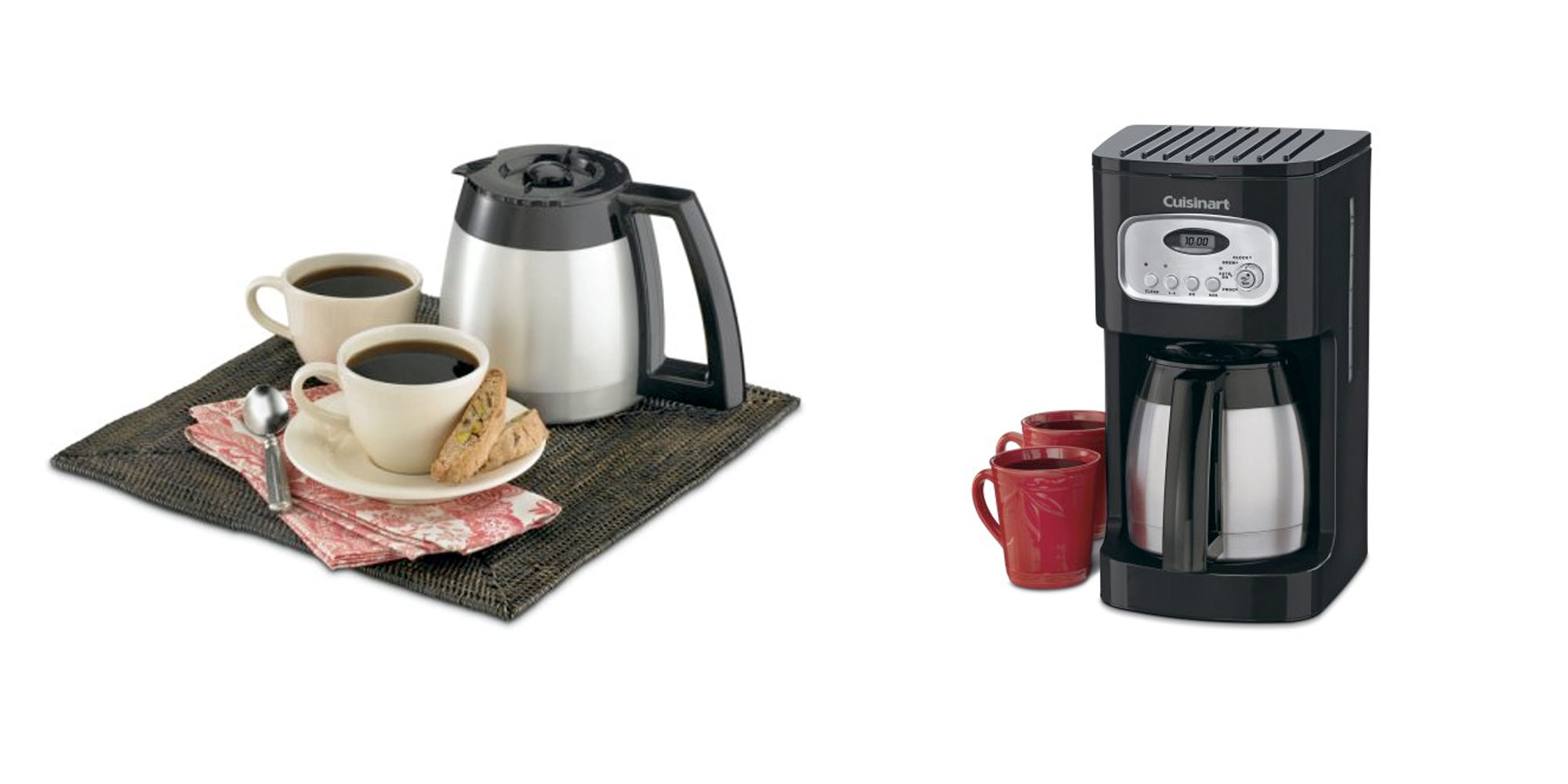 Keep coffee warm for hours w/ this Cuisinart 10Cup Thermal Coffeemaker