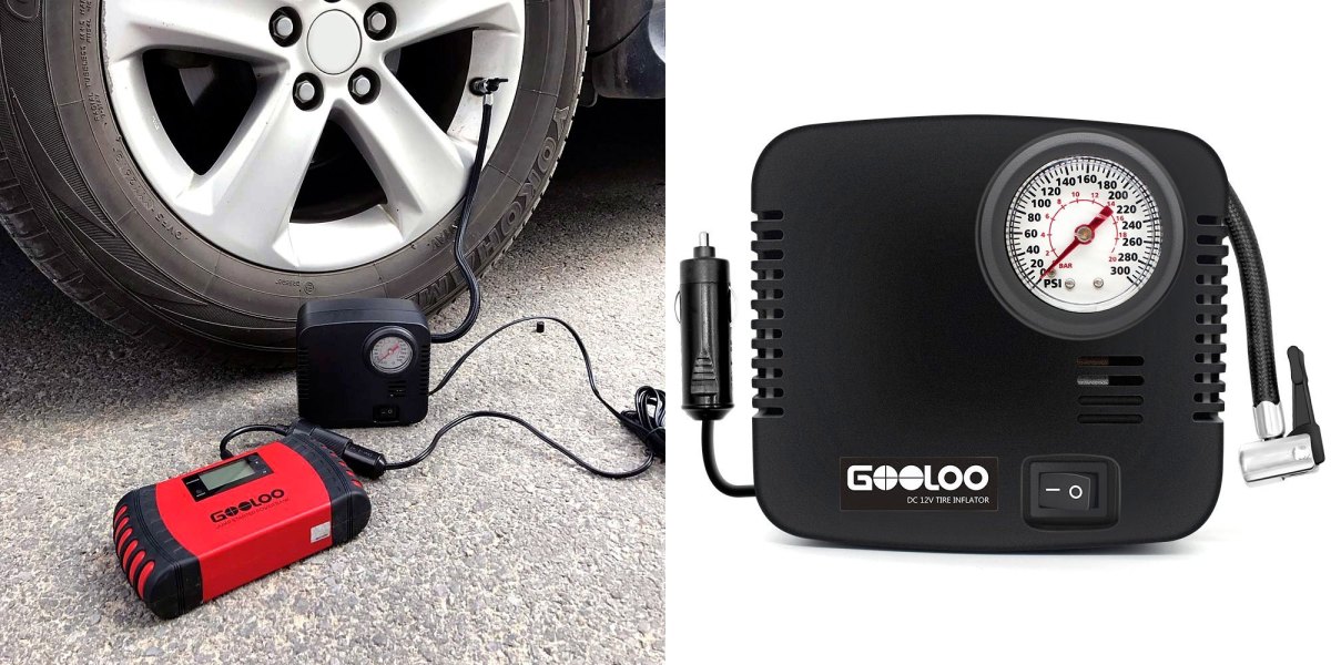 Keep your tires inflated w/ this electric air compressor at just 10.50