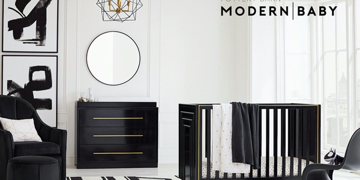 Pottery Barn's Modern Baby Collection is here with stylish furniture