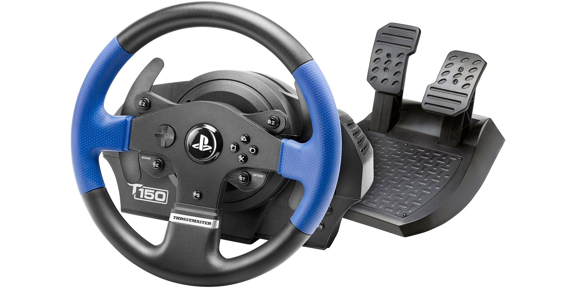Thrustmaster + Logitech racing wheel setups for PS4/Xbox/PC at Amazon
