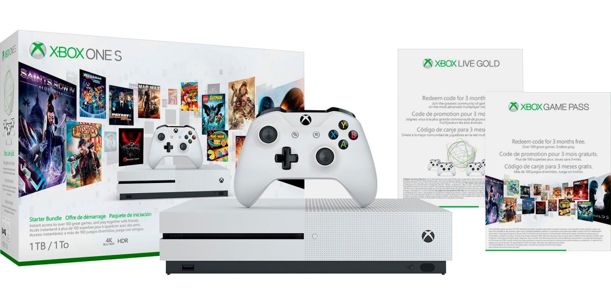 Xbox One S 1tb Starter Bundle 3 Mo Game Pass Live For 230 Reg 300 9to5toys