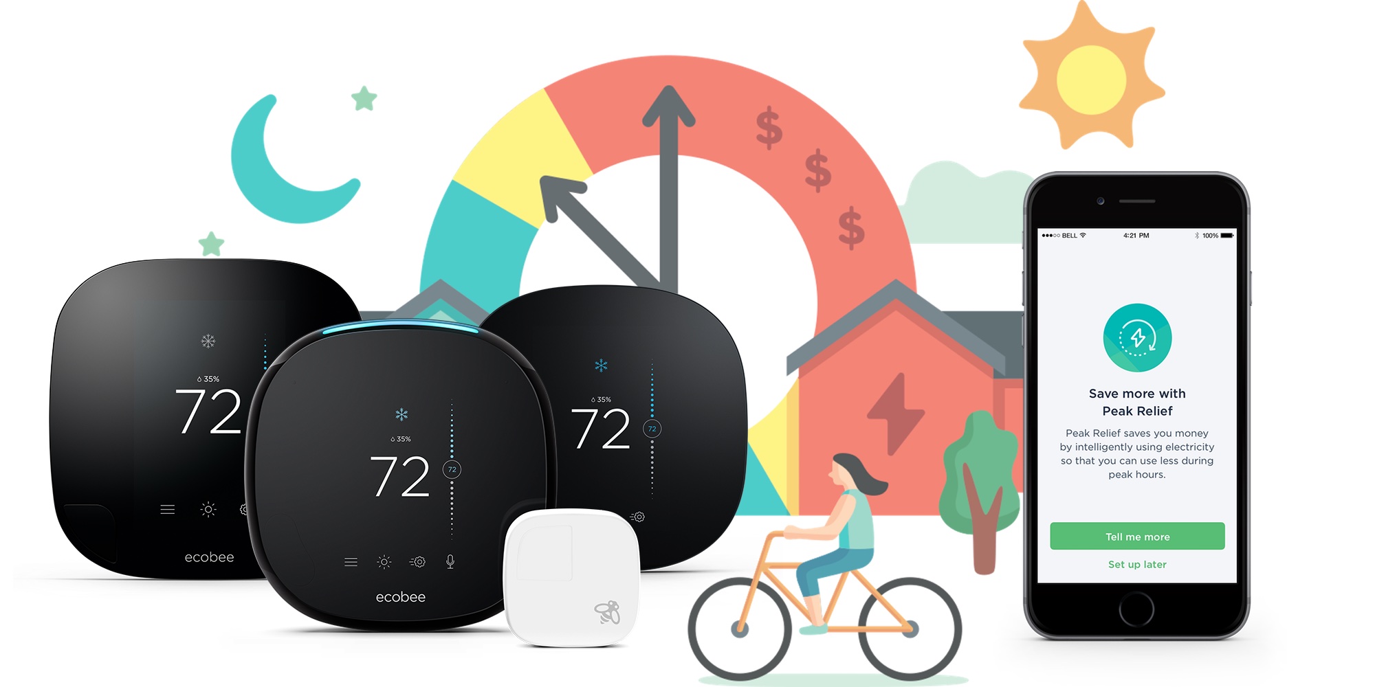 ecobee thermostat's new Peak Relief feature cuts down on energy usage