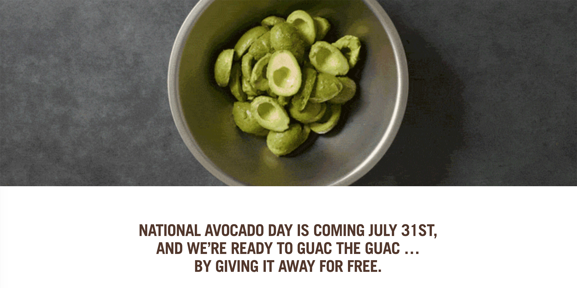 Here's how to score FREE guac at Chipotle, today only