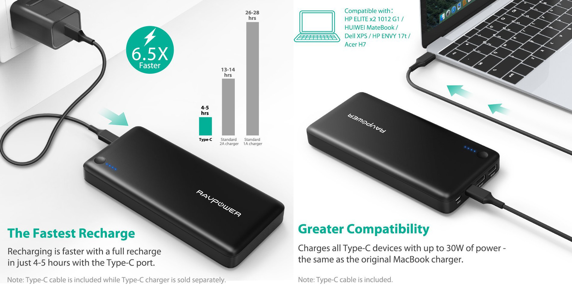 RAVPower accessories from $20 for today only: 26800mAh Power Bank $54 ...