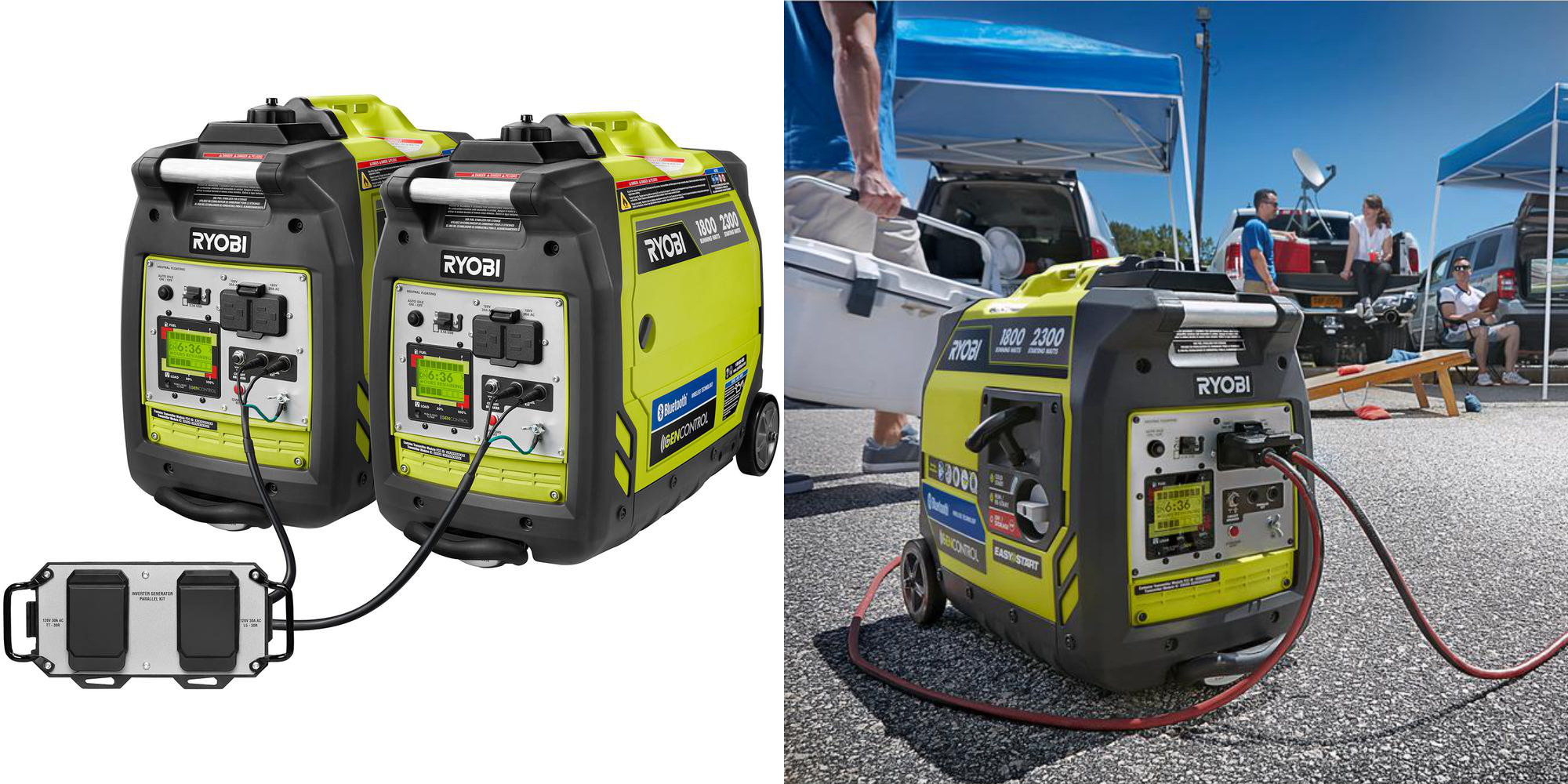Ryobi's Parallel Kit includes two generators w/ Bluetooth connectivity