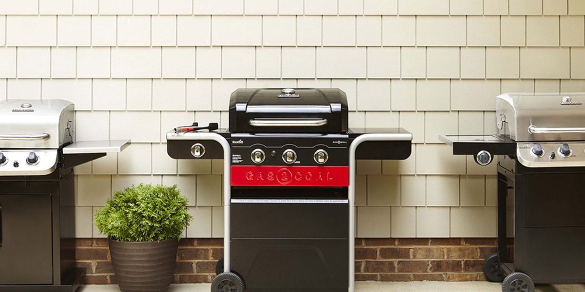 CharBroil's Gas2Coal grill uses either propane or charcoal for 149.50