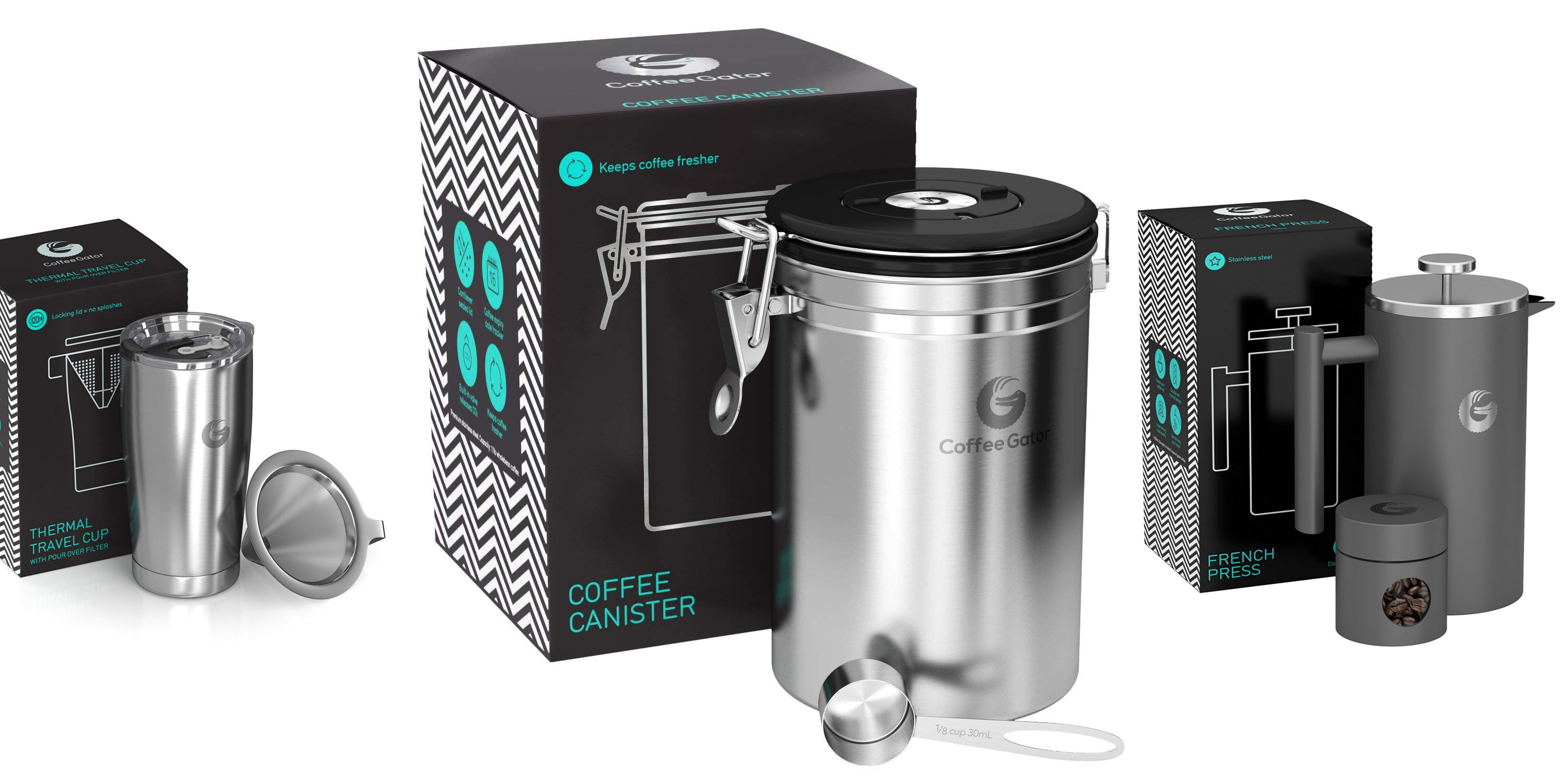 Coffee Gator French Press Coffee Maker Insulated Stainless Steel