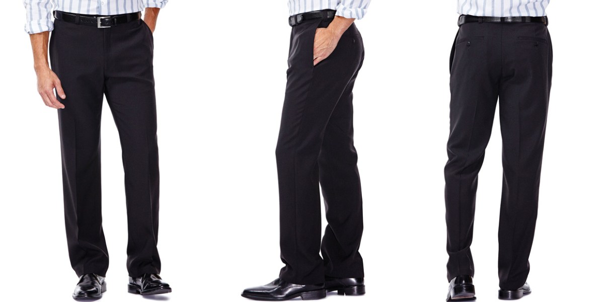 Haggar black dress pants perfect for work or an event at $19 Prime ...