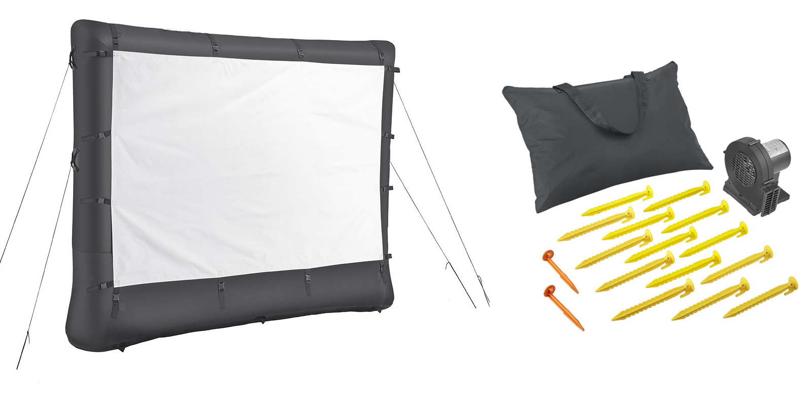 Take movie night outside w/ the 96" Insignia Inflatable Projector