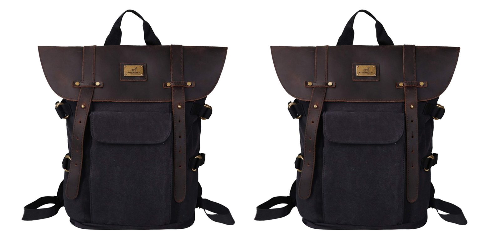 Vintage-style Leather & Canvas Backpack for 15&quot; MacBooks at $35 (Reg. $70) - 9to5Toys