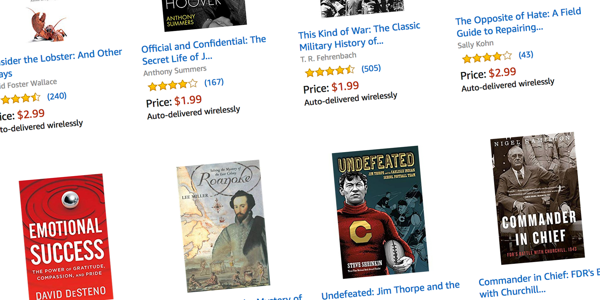 Amazon takes up to 80 off a selection of nonfiction Kindle eBooks from
