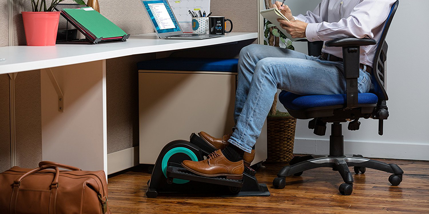 Get In Shape Sitting Down Cubii Jr Under Desk Elliptical Now Up