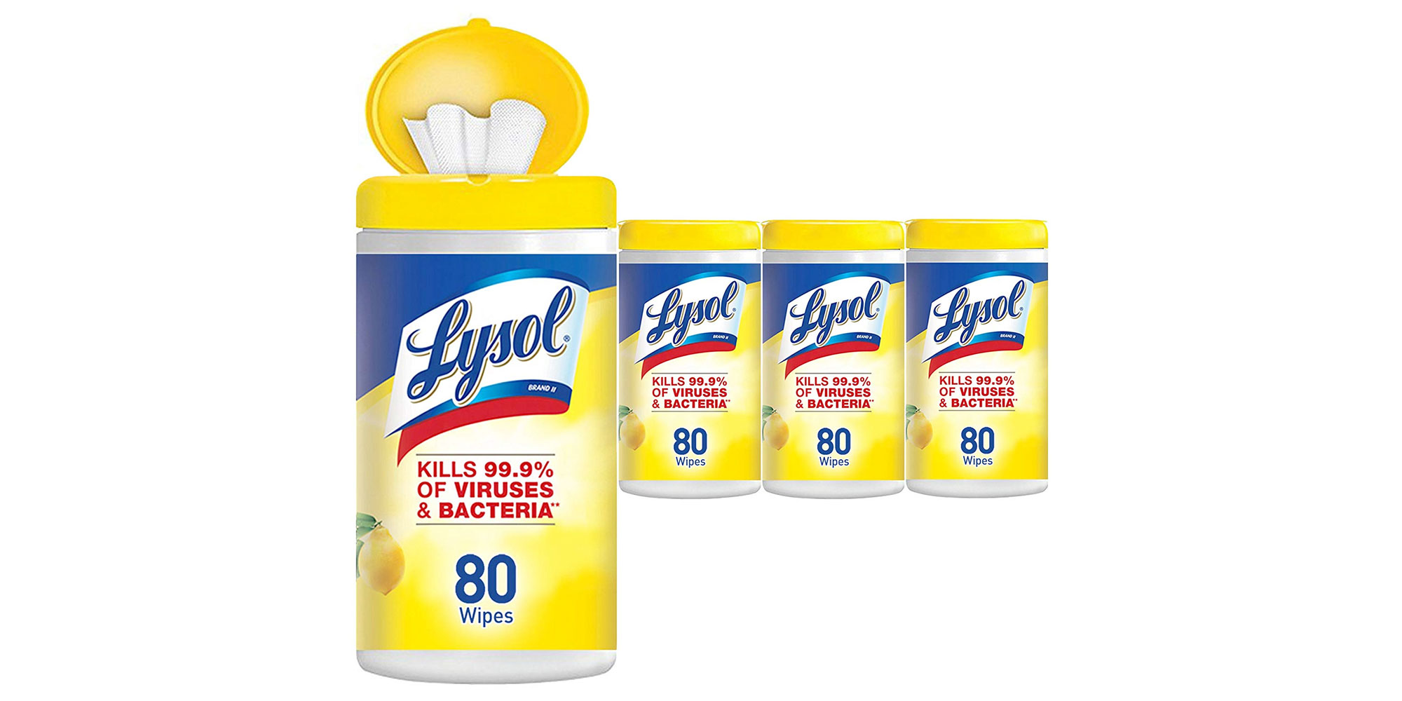 Kill germs & disinfect surfaces w/ this 320pack of Lysol wipes for 9