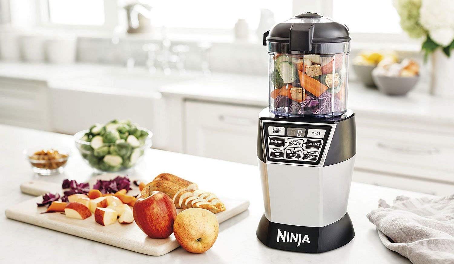 Ninja Nutri DUO Blender w/ cups, lids, dough blade & more: $80 for ...