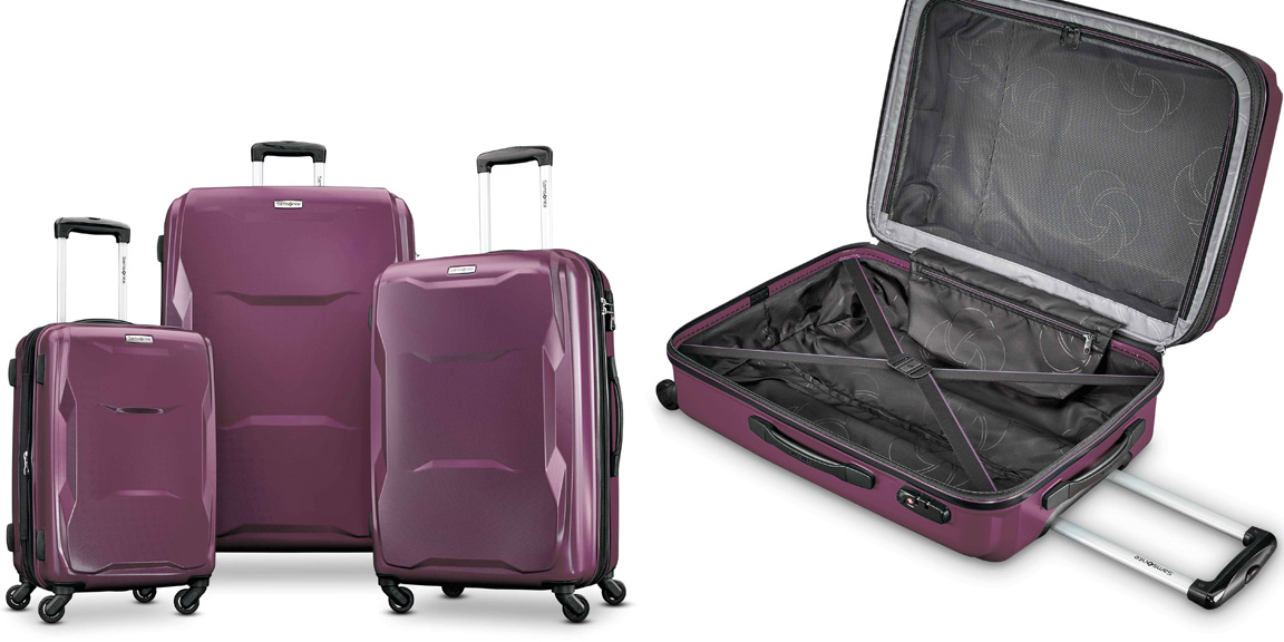 This Samsonite 3 Piece Luggage Set gets you jet set ready for 187 shipped Orig. 680