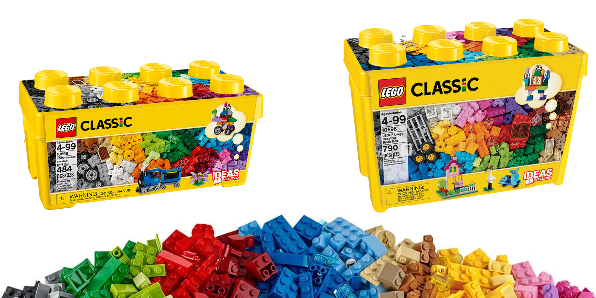 Build your own custom creations w/ LEGO's Creative Boxes: Medium $28 ...